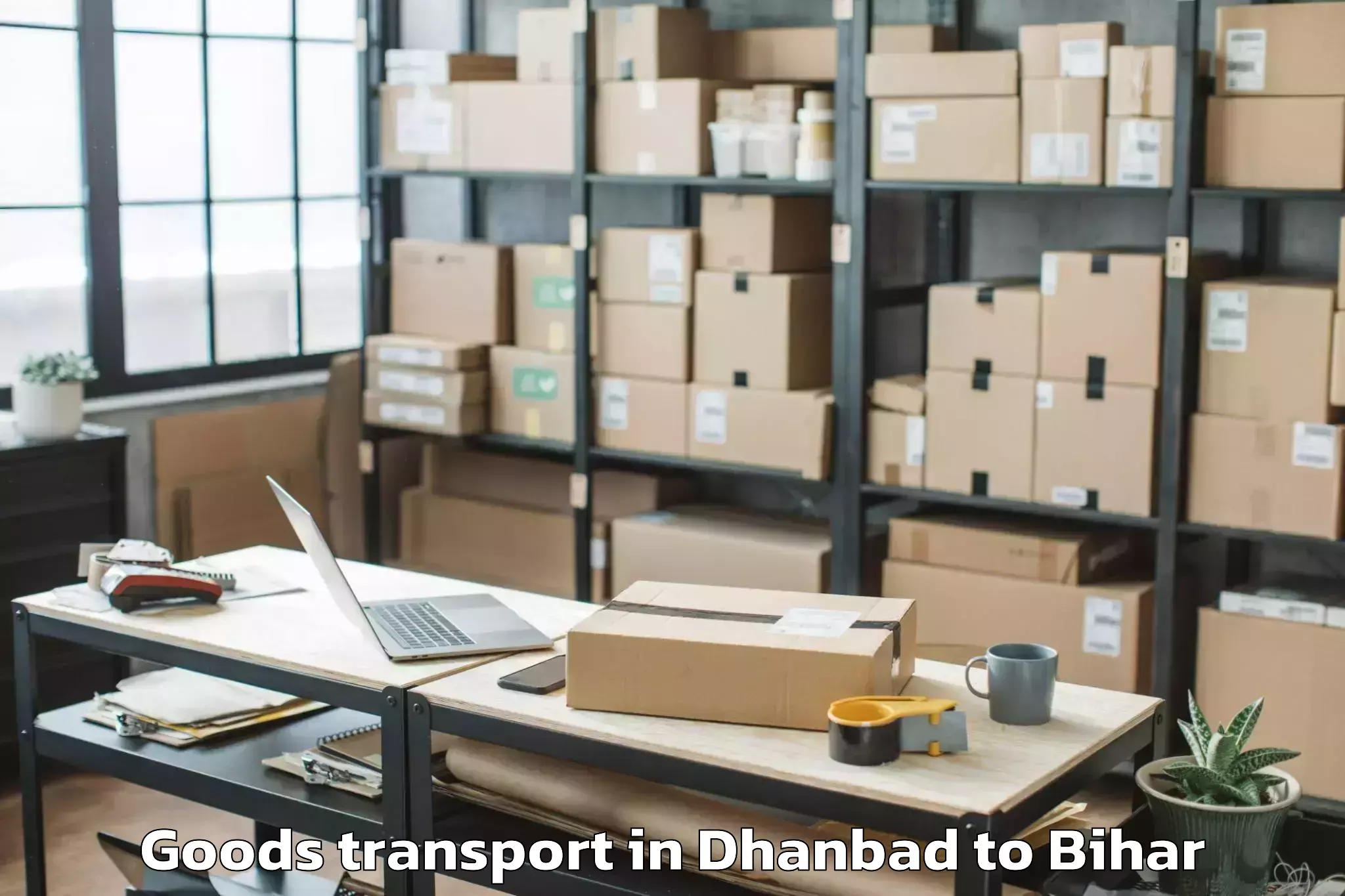 Book Dhanbad to Runni Saidpur Madhya Goods Transport